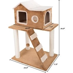 Pet Adobe 3-Tier 34.5-in Sisal Cat Tree -Cat Products Store 345022 PT1. AC SS1800 V1637286771