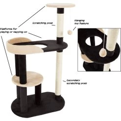 Pet Adobe 4-Tier Sisal 42-in Cat Tree -Cat Products Store 345026 PT2. AC SS1800 V1637284886