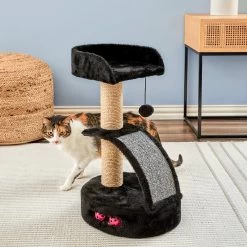 Two By Two The Camellia Sisal Cat Tree, Small, Black -Cat Products Store 346901 PT3. AC SS1800 V1638316648