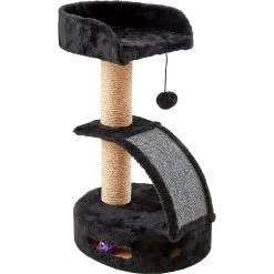 Two By Two The Camellia Sisal Cat Tree, Small, Black -Cat Products Store 346901 PT4. AC SS1800 V1638311201