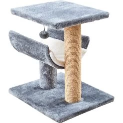Two By Two The Hazel Sisal Cat Tree, Small, Grey -Cat Products Store 346903 PT2. AC SS1800 V1638312437