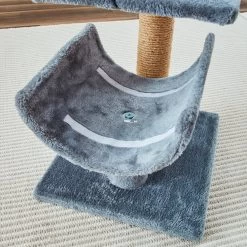Two By Two The Hazel Sisal Cat Tree, Small, Grey -Cat Products Store 346903 PT7. AC SS1800 V1638312149
