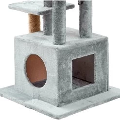 Two By Two The Empire Cat Tree, Medium, Grey -Cat Products Store 346909 PT4. AC SS1800 V1638312692