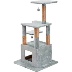 Two By Two The McIntosh Cat Tree, Medium, Grey -Cat Products Store 346913 PT5. AC SS1800 V1638315727