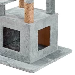 Two By Two The McIntosh Cat Tree, Medium, Grey -Cat Products Store 346913 PT7. AC SS1800 V1638312703