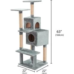 Two By Two The Ambrosia Cat Tree, Large, Grey 11 Two By Two The Ambrosia Cat Tree, Large, Grey -Cat Products Store 346915 PT1. AC SS1800 V1638310900