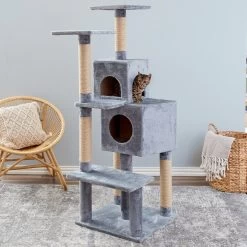 Two By Two The Ambrosia Cat Tree, Large, Grey 13 Two By Two The Ambrosia Cat Tree, Large, Grey -Cat Products Store 346915 PT3. AC SS1800 V1638315125