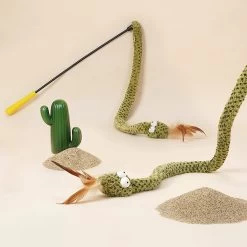 ZEZE Lovely & Delicate Forest Snake Tease Wand Cat Toy -Cat Products Store 347445 PT3. AC SS1800 V1639759042