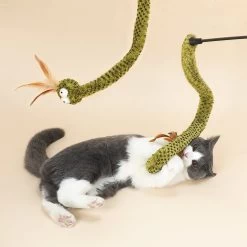 ZEZE Lovely & Delicate Forest Snake Tease Wand Cat Toy -Cat Products Store 347445 PT4. AC SS1800 V1639762916