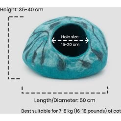 Whisker's Home Blue Marble Cat Cave -Cat Products Store 348524 PT3. AC SS1800 V1646283117