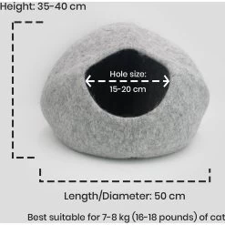 Whisker's Home Natural Plain Cat Cave -Cat Products Store 348534 PT3. AC SS1800 V1646275907