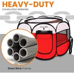 SereneLife Portable Foldable Dog & Cat Tent 11 SereneLife Portable Foldable Dog & Cat Tent -Cat Products Store 352805 PT2. AC SS1800 V1638400978