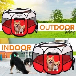 SereneLife Portable Foldable Dog & Cat Tent 13 SereneLife Portable Foldable Dog & Cat Tent -Cat Products Store 352805 PT4. AC SS1800 V1638402125