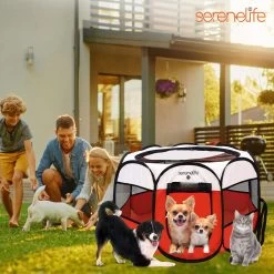 SereneLife Portable Foldable Dog & Cat Tent 14 SereneLife Portable Foldable Dog & Cat Tent -Cat Products Store 352805 PT5. AC SS1800 V1638403391