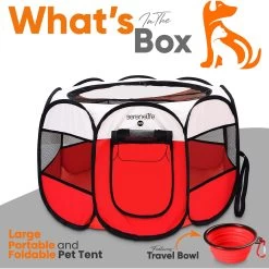 SereneLife Portable Foldable Dog & Cat Tent 15 SereneLife Portable Foldable Dog & Cat Tent -Cat Products Store 352805 PT6. AC SS1800 V1638400922