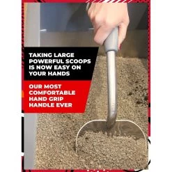 IPrimio Polished Aluminum, Cat Scooper, X-Large -Cat Products Store 352826 PT3. AC SS1800 V1642529794