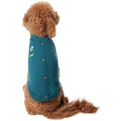 Frisco Teal Button Down Dog & Cat Sweater -Cat Products Store 353580 PT2. AC SS1800 V1659006937