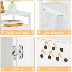 Yaheetech End Table Cat Litter Box Enclosure With Wooden Structure Open Shelf -Cat Products Store 354090 PT3. AC SS1800 V1697757372