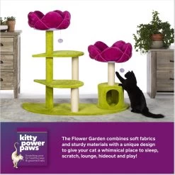 Prevue Pet Products Flower Garden 44.5-in Faux FleeceCat Tree -Cat Products Store 354660 PT1. AC SS1800 V1695832281