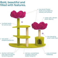 Prevue Pet Products Flower Garden 44.5-in Faux FleeceCat Tree -Cat Products Store 354660 PT2. AC SS1800 V1695737540