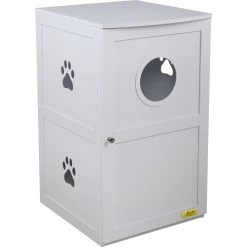 Coziwow By Jaxpety 2-Story Washroom House Cat Litter Box Enclosure -Cat Products Store 355097 PT1. AC SS1800 V1665526375