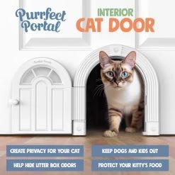 Purrfect Portal Meow Manor Interior Cat Door -Cat Products Store 355126 PT4. AC SS1800 V1642472492