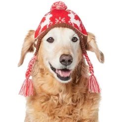 Frisco Reindeer Fair Isle Dog & Cat Pom Hat -Cat Products Store 358309 PT3. AC SS1800 V1660763987