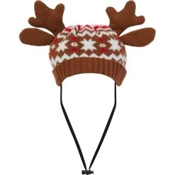 Frisco Antler Fair Isle Dog & Cat Hat -Cat Products Store 358313 PT3. AC SS1800 V1660764824