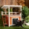Frisco Outdoor Wooden Cat House With Balcony & Step Ladder -Cat Products Store 361012 MAIN. AC SS1800 V1659972526