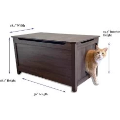 Designer Pet Products Parker Designer Wood Catbox Furniture Litter Box Enclosure, 36-in -Cat Products Store 362058 PT8. AC SS1800 V1643210489