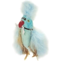 Petlinks Blue Beauty Lush Plush Catnip & Silvervine Bird & Feather Cat Toy, Blue, Small -Cat Products Store 362890 PT1. AC SS1800 V1642645591