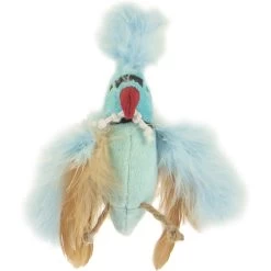 Petlinks Blue Beauty Lush Plush Catnip & Silvervine Bird & Feather Cat Toy, Blue, Small -Cat Products Store 362890 PT4. AC SS1800 V1642646251