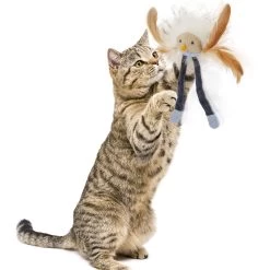 Petlinks Leggy Loon Catnip & Silvervine Dangler Feather Cat Toy, Mulitcolor, Medium -Cat Products Store 362910 PT3. AC SS1800 V1642647126