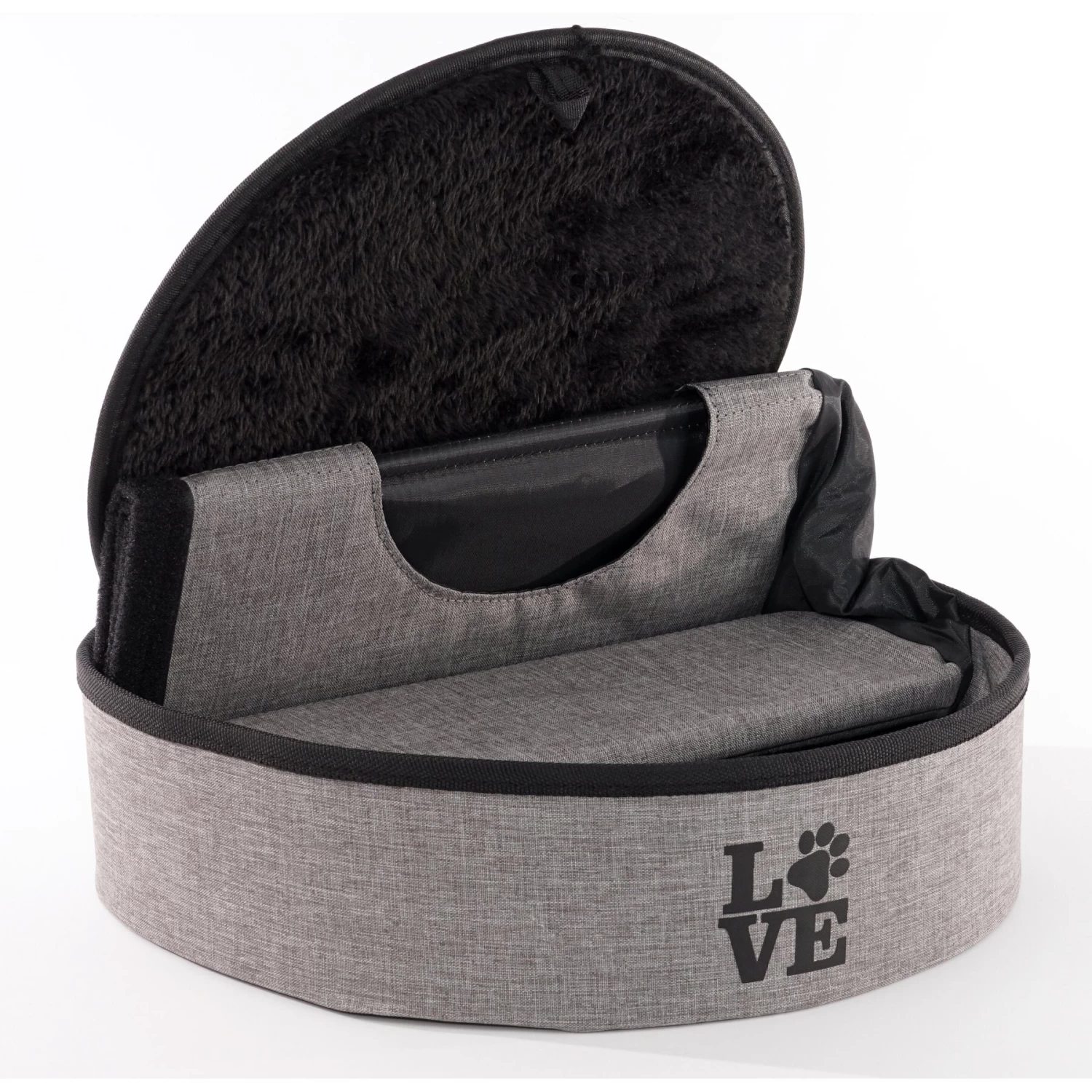 Precious Tails Home Base Circular 2-Tier Collapsible Cat Cave 8 Precious Tails Home Base Circular 2-Tier Collapsible Cat Cave - Image 6