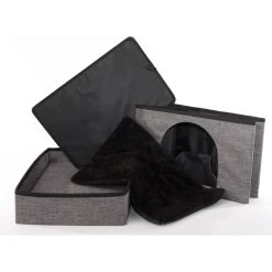 Precious Tails Home Base Rectangular 2-Tier Collapsible Cat Cave -Cat Products Store 366632 PT2. AC SS1800 V1644383201