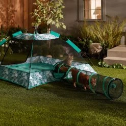 Frisco Mesh Outdoor Pop-up Cat Playpen Tent & Tunnel -Cat Products Store 371209 PT6. AC SS1800 V1663094504