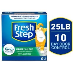 Fresh Step Odor Shield Febreze Scented Clumping Clay Cat Litter