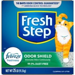 Fresh Step Odor Shield Febreze Scented Clumping Clay Cat Litter 17 Fresh Step Odor Shield Febreze Scented Clumping Clay Cat Litter -Cat Products Store 47418 PT6. AC SS1800 V1695137727