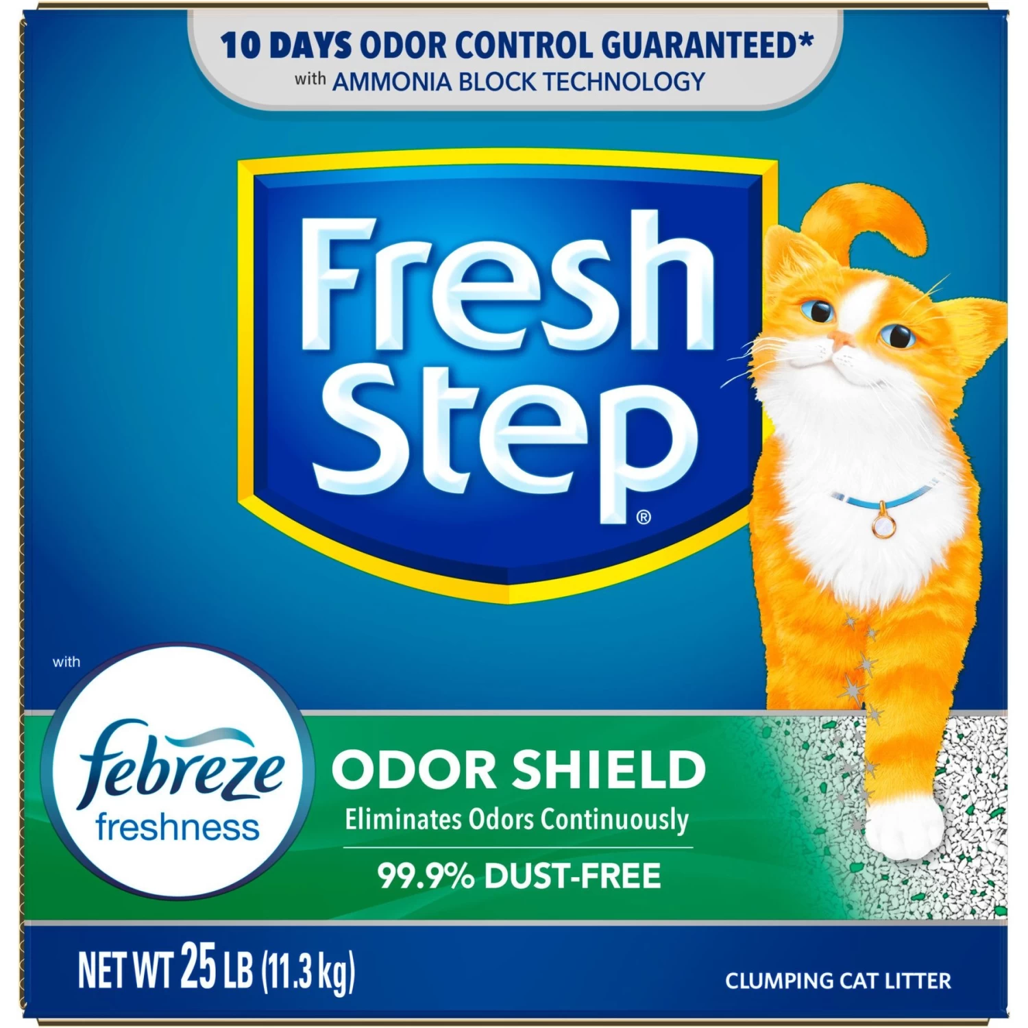 Fresh Step Odor Shield Febreze Scented Clumping Clay Cat Litter 9 Fresh Step Odor Shield Febreze Scented Clumping Clay Cat Litter - Image 7