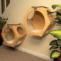 Armarkat Real Wood Cat Wall Additions, Natural Beige, 2 Count -Cat Products Store 515630 PT2. AC SS1800 V1649353895