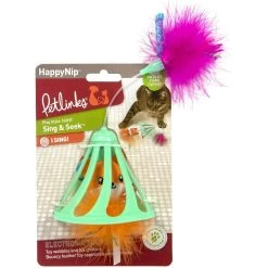 Petlinks HappyNip Sing & Seek Electronic Sound Toggle Wobble Cat Toy, Multi Color, Small -Cat Products Store 531542 PT5. AC SS1800 V1652737944