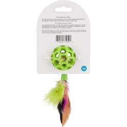 JW Pet Cataction Feather Ball With Bell Cat Toy -Cat Products Store 53412 PT2. AC SS1800 V1526316596