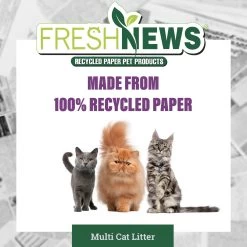 Fresh News Non-Clumping Scented Paper Cat Litter, 25-lb Bag -Cat Products Store 539206 PT4. AC SS1800 V1667518948