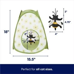 Frisco Spring Daisy Pop-Up Tent Cat Toy With Catnip -Cat Products Store 541574 PT1. AC SS1800 V1700162969