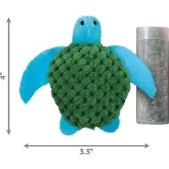 KONG Refillable Turtle Catnip Cat Toy -Cat Products Store 59302 PT2. AC SS1800 V1603134996