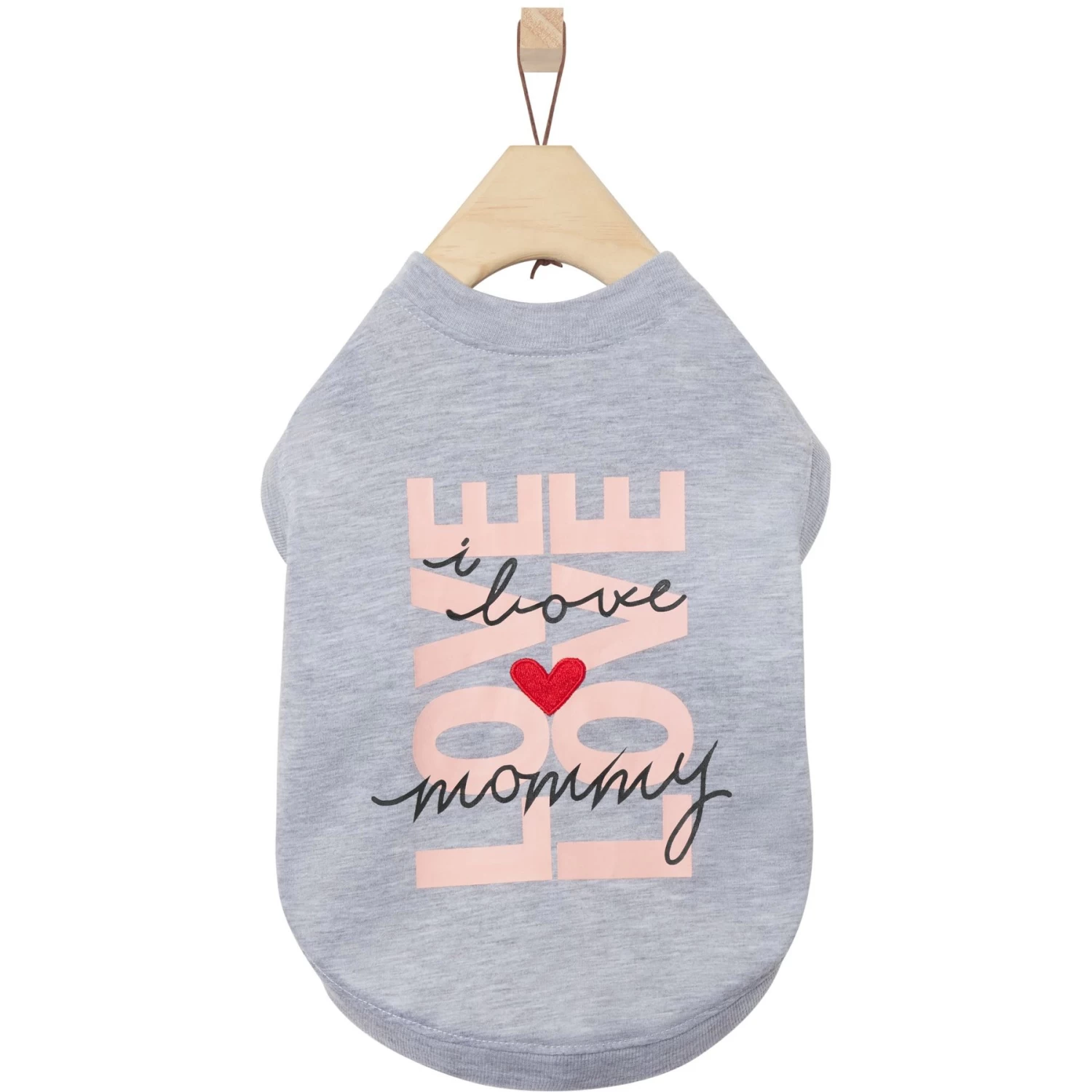 Frisco I Love Mommy Heart Dog & Cat T-Shirt 3 Frisco I Love Mommy Heart Dog & Cat T-Shirt