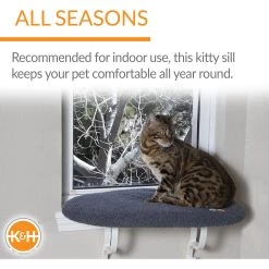 K&H Pet Products Kitty Sill Cat Window Perch Shelf Cushioned Cat Window Seat, Unheated, Gray 12 K&H Pet Products Kitty Sill Cat Window Perch Shelf Cushioned Cat Window Seat, Unheated, Gray -Cat Products Store 612078 PT3. AC SS1800 V1659490826