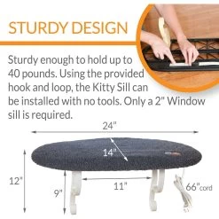 K&H Pet Products Thermo-Kitty Sill Cat Window Perch -Cat Products Store 612094 PT1. AC SS1800 V1659489953