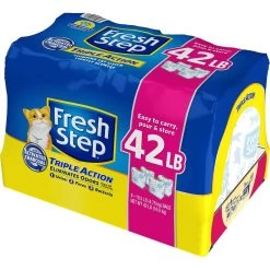 Fresh Step Triple Action Scented Clumping Clay Cat Litter + 2 Items -Cat Products Store 613078 PT1. AC SS1800 V1669928740