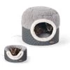 K&H Pet Products Thermo-Pet Nest Covered Indoor Heated Cat Bed House, Gray, Small -Cat Products Store 614006 MAIN. AC SS1800 V1659709524